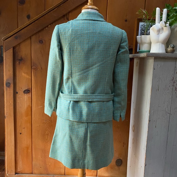 Vintage Handmade Plaid Skirt Suit - Picture 5 of 6